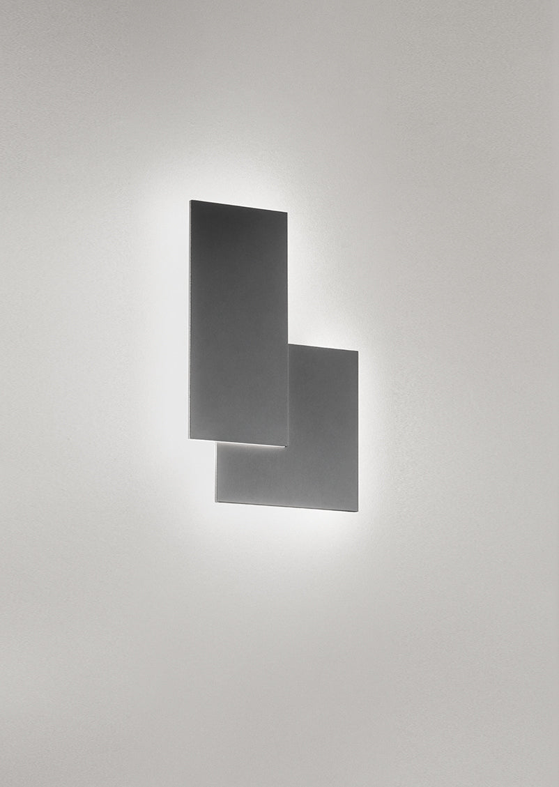 Applique LED Perenz Quantic 8222 grigia a due elementi sfalsati