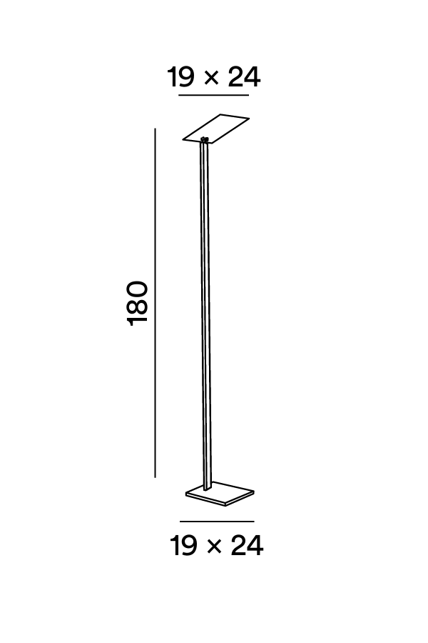 Perenz Quadra 8224 - Disegno tecnico e misure