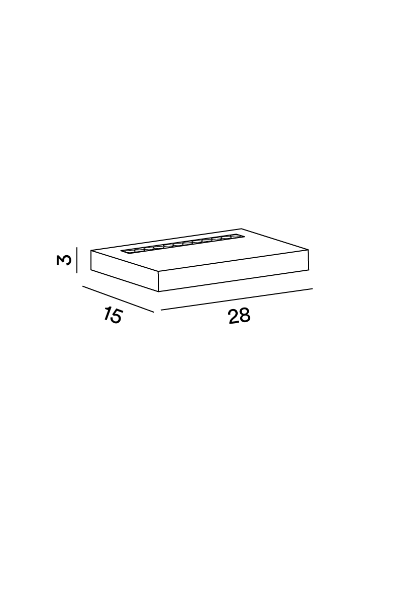 Disegno tecnico quotato applique Perenz Bed 8236