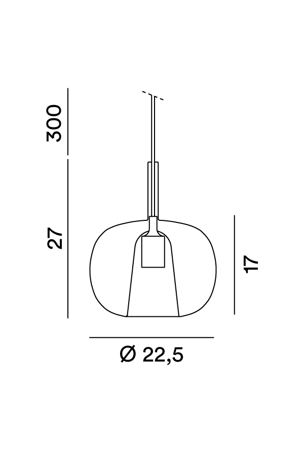 Disegno tecnico Diffusore Rain 8248 - Perenz