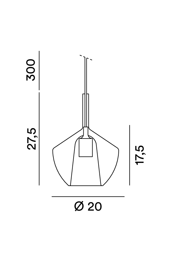 Disegno tecnico Diffusore Rain 8250 - Perenz