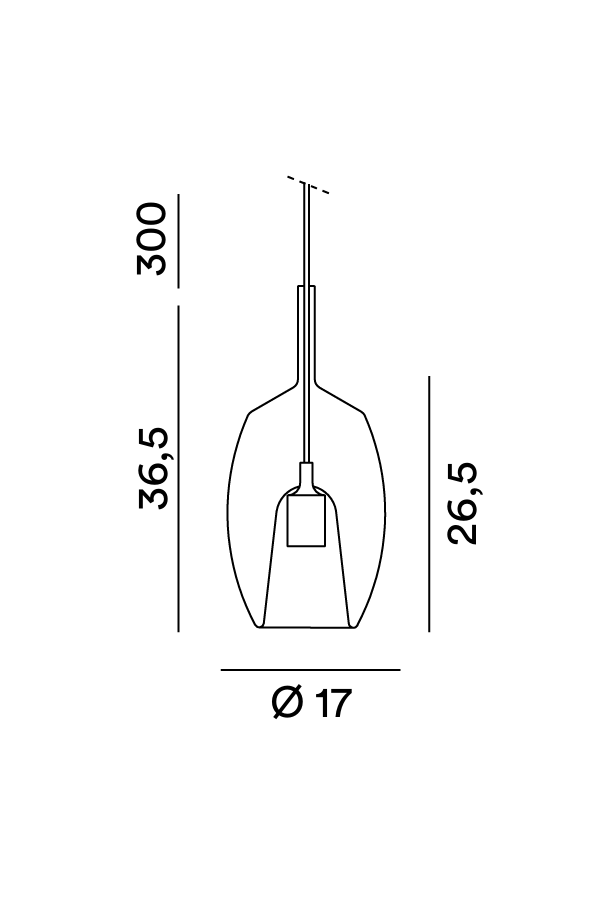 Disegno tecnico Diffusore Rain 8254 - Perenz