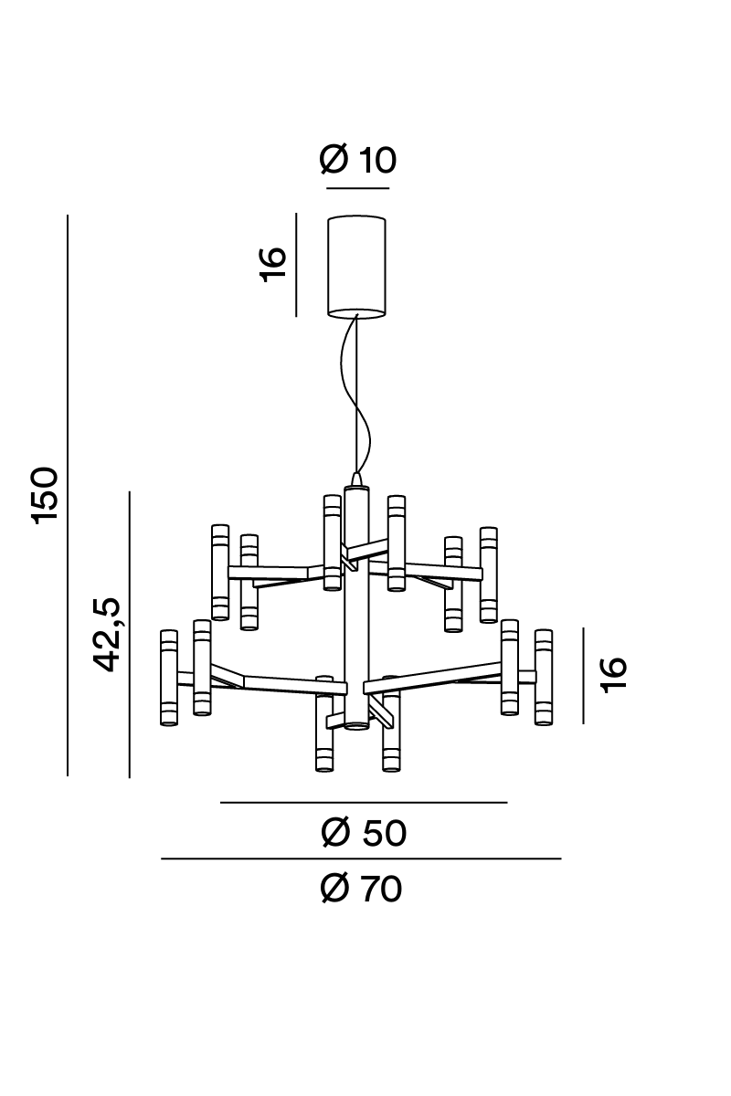 Disegno tecnico Perenz Candles 8268