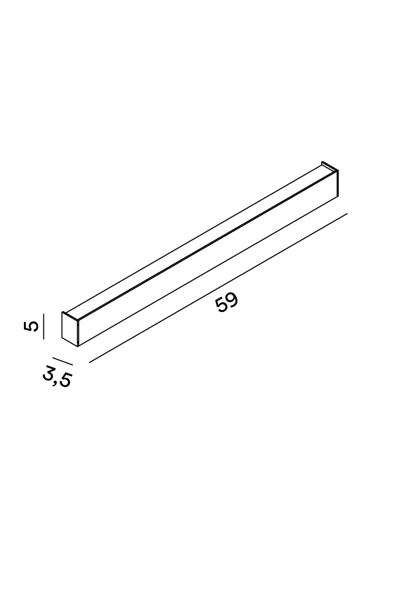 Disegno tecnico quotato applique Perenz Rummo 8278