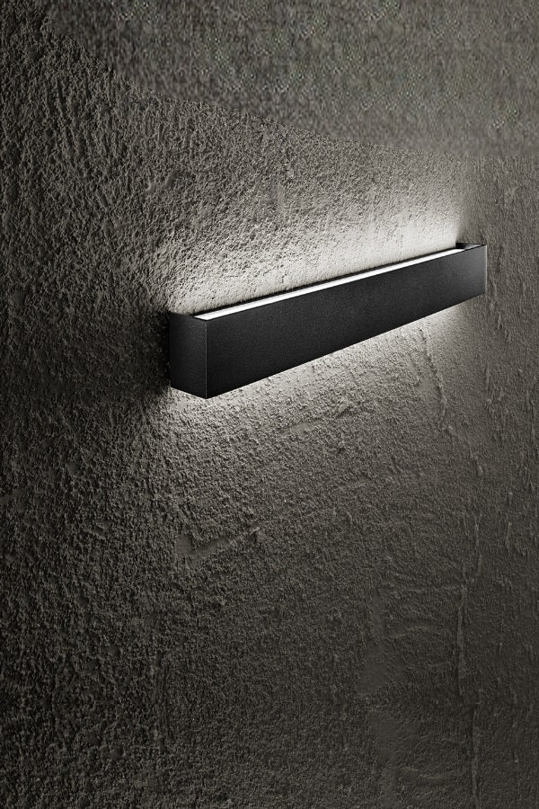 Applique LED Perenz Rummo 8280 nera a doppia emissione