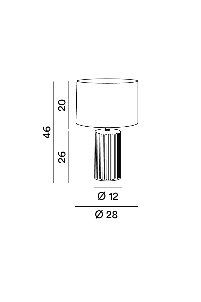 Perenz Tribale 8288 - Disegno tecnico e misure