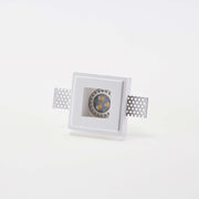 Faretto in gesso quadrato ad incasso a scomparsa tinteggiabile GU10 mini - Isyluce GYPSOS 833