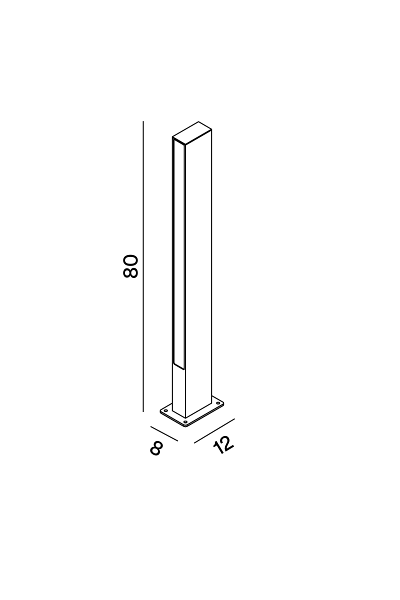 Disegno tecnico Perenz Pole 8338