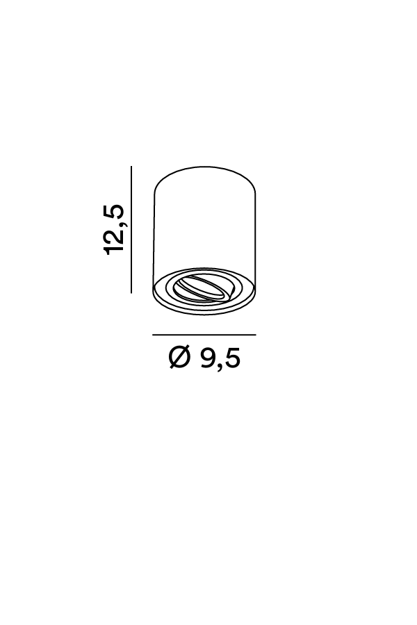 Disegno tecnico Plafoniera Centric 8362 - Perenz