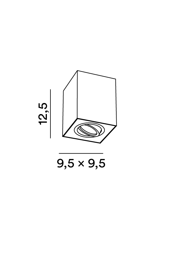 Disegno tecnico Plafoniera Centric 8364 - Perenz