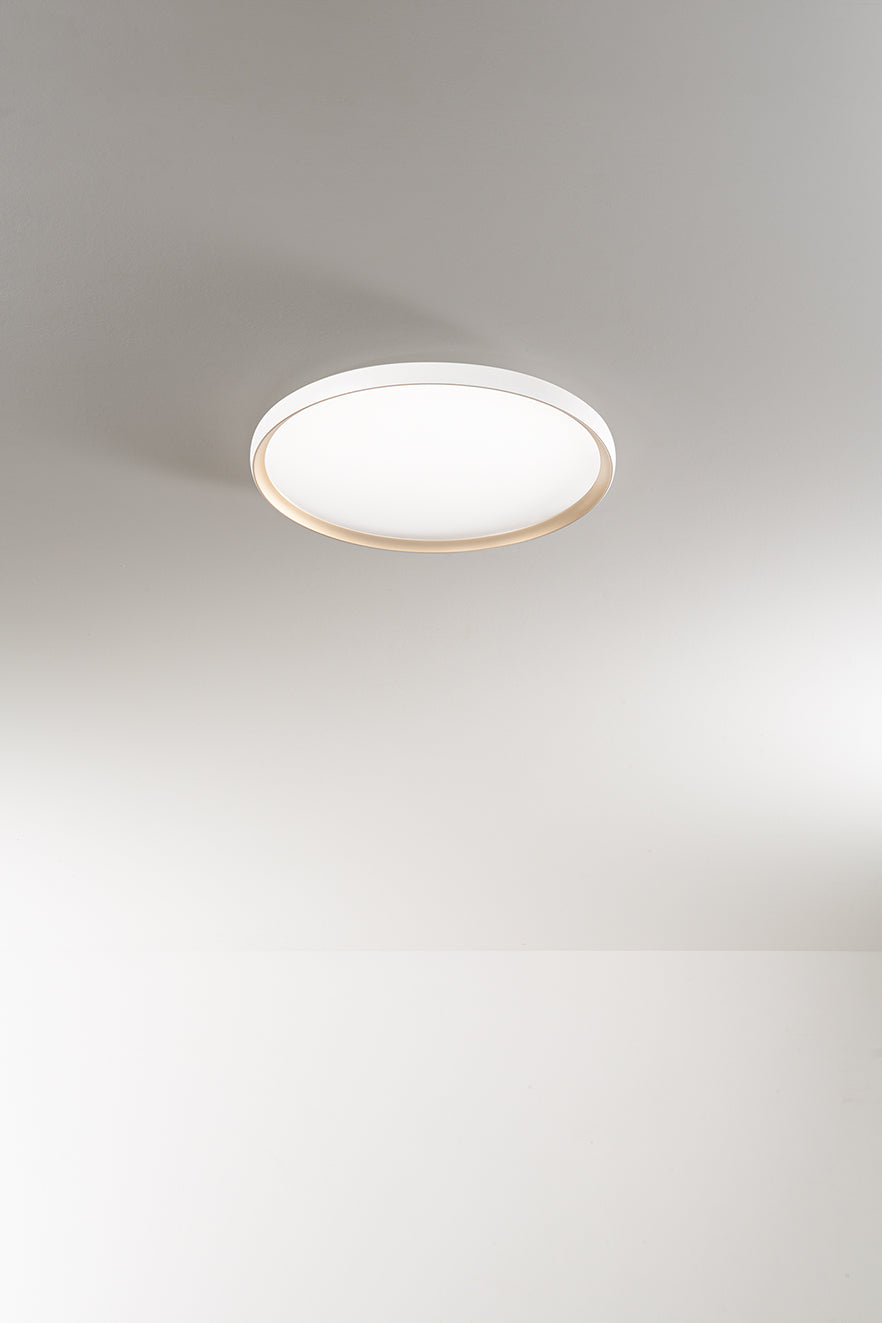 Plafoniera Perenz Halo 8386 Bianco/Oro