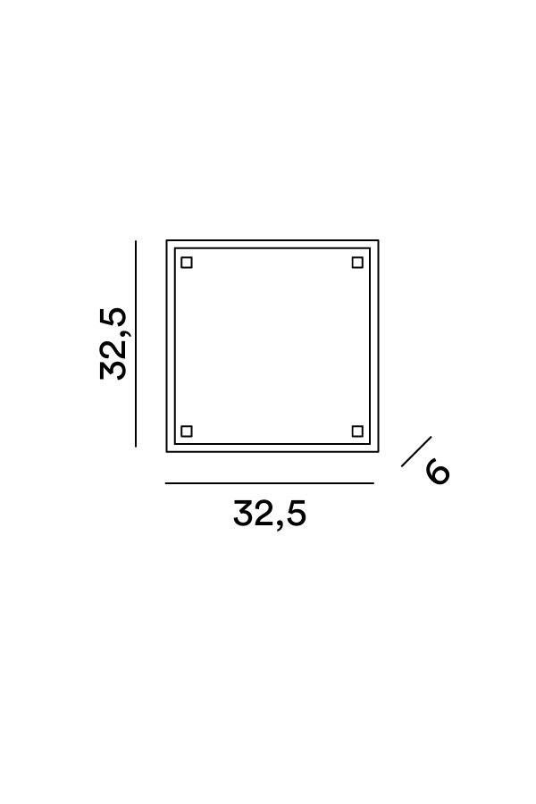 Disegno tecnico Perenz Plain 8390
