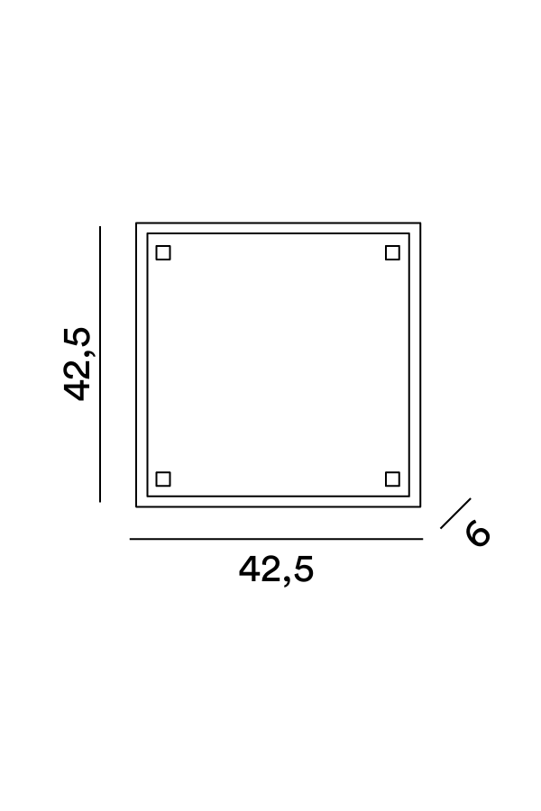 Disegno tecnico Perenz Plain 8392