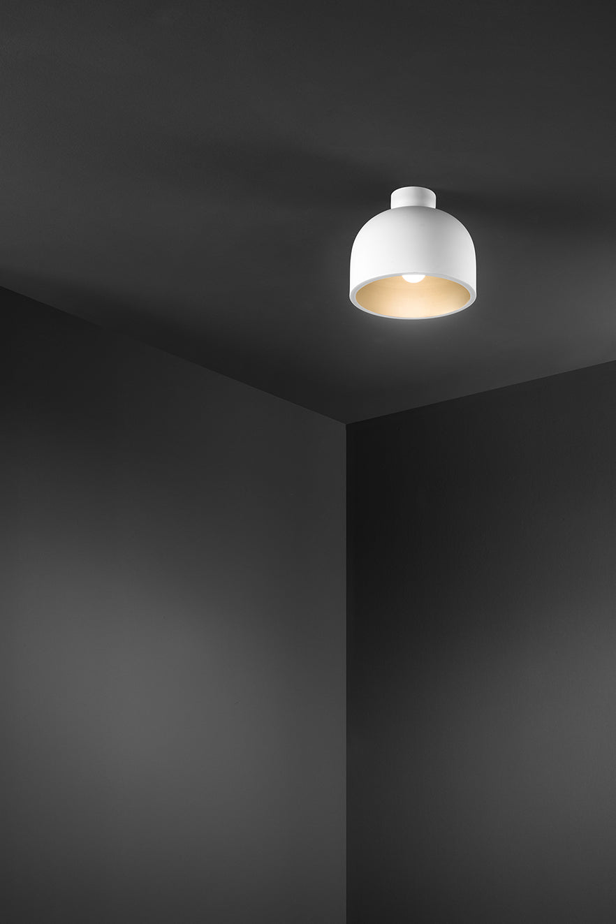 Plafoniera Perenz Yelmo 8398 Bianco/Oro