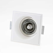 Faretto in gesso quadrato ad incasso a scomparsa tinteggiabile G53 - Isyluce GYPSOS 841
