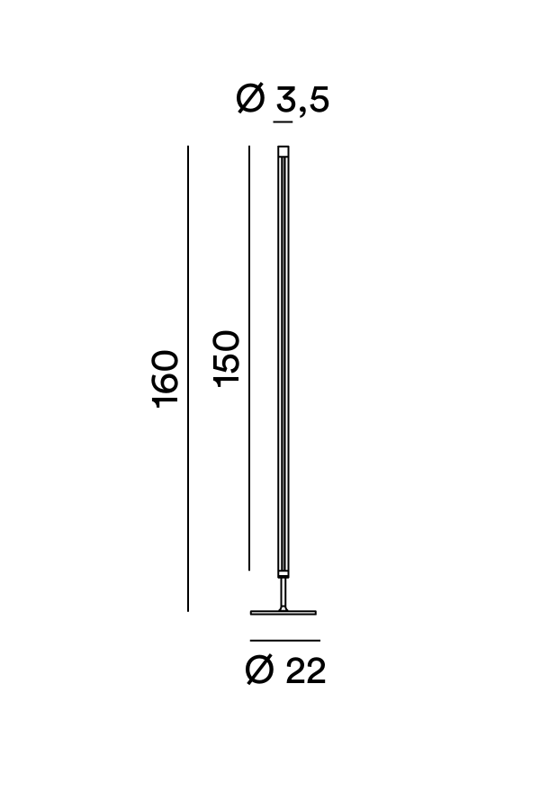 Disegno tecnico Perenz Ray 8444