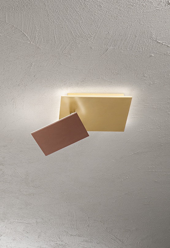 Plafoniera Perenz Post 8456 Marrone/Oro