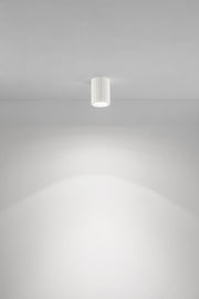 Spot cilindrico in gesso bianco tinteggiabile - Isyluce GYPSOS 852