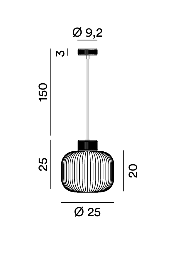 Disegno tecnico Perenz Lucerna 8520