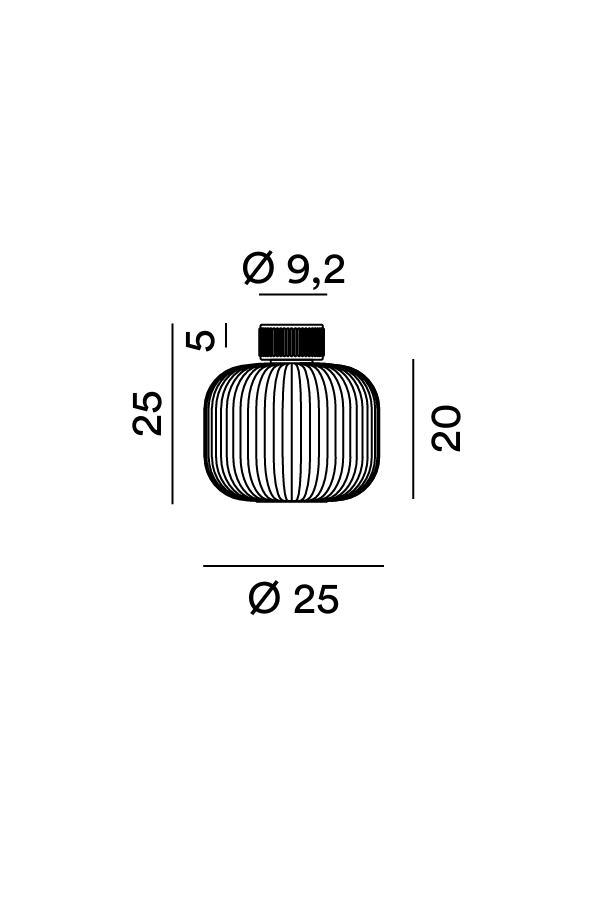 Disegno tecnico Perenz Lucerna 8522