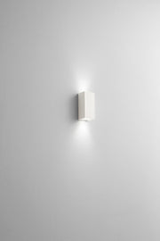 Applique prismatica biemissione in gesso bianco tinteggiabile - Isyluce GYPSOS 855
