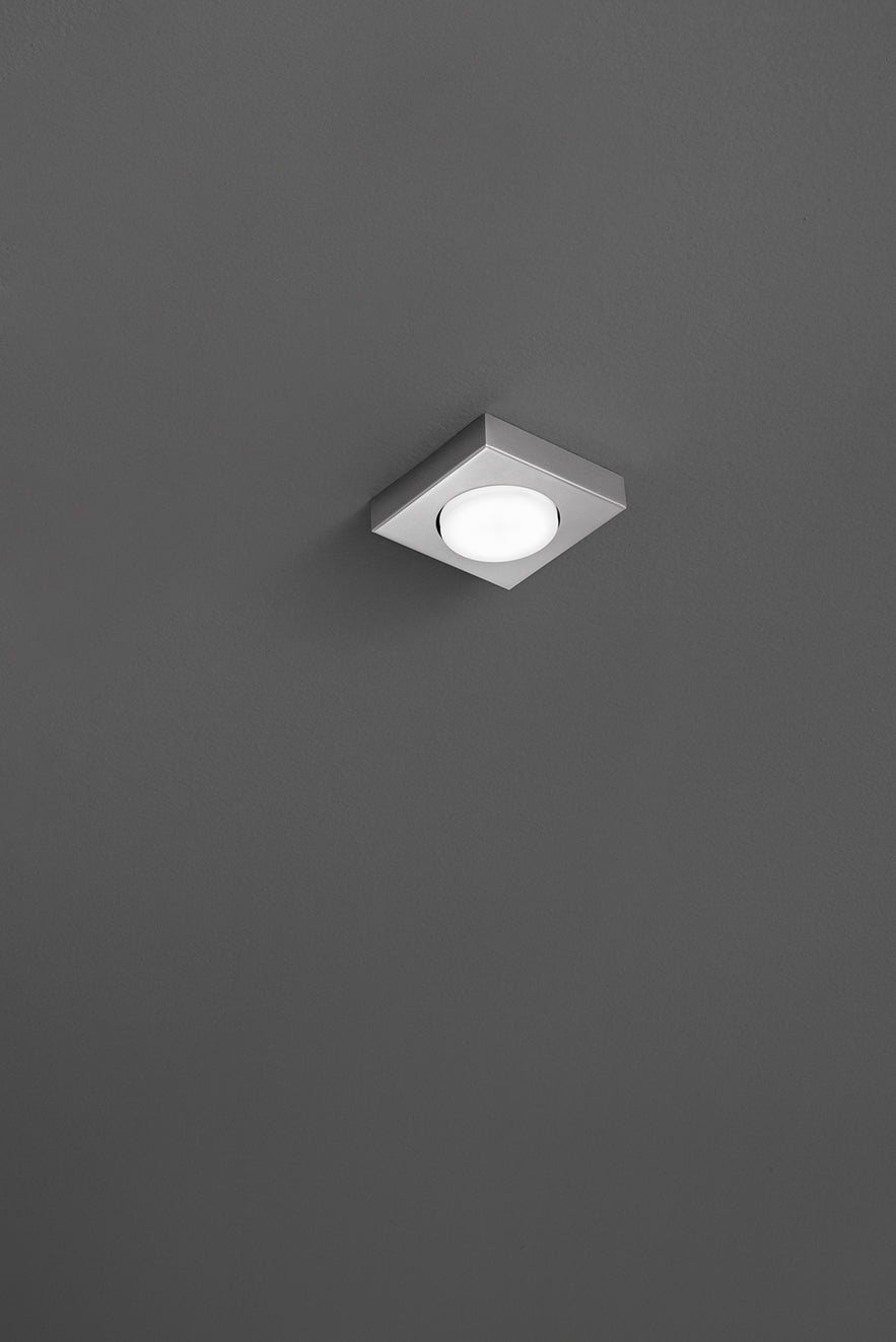 Plafoniera Bottone 8564 Alluminio - Perenz