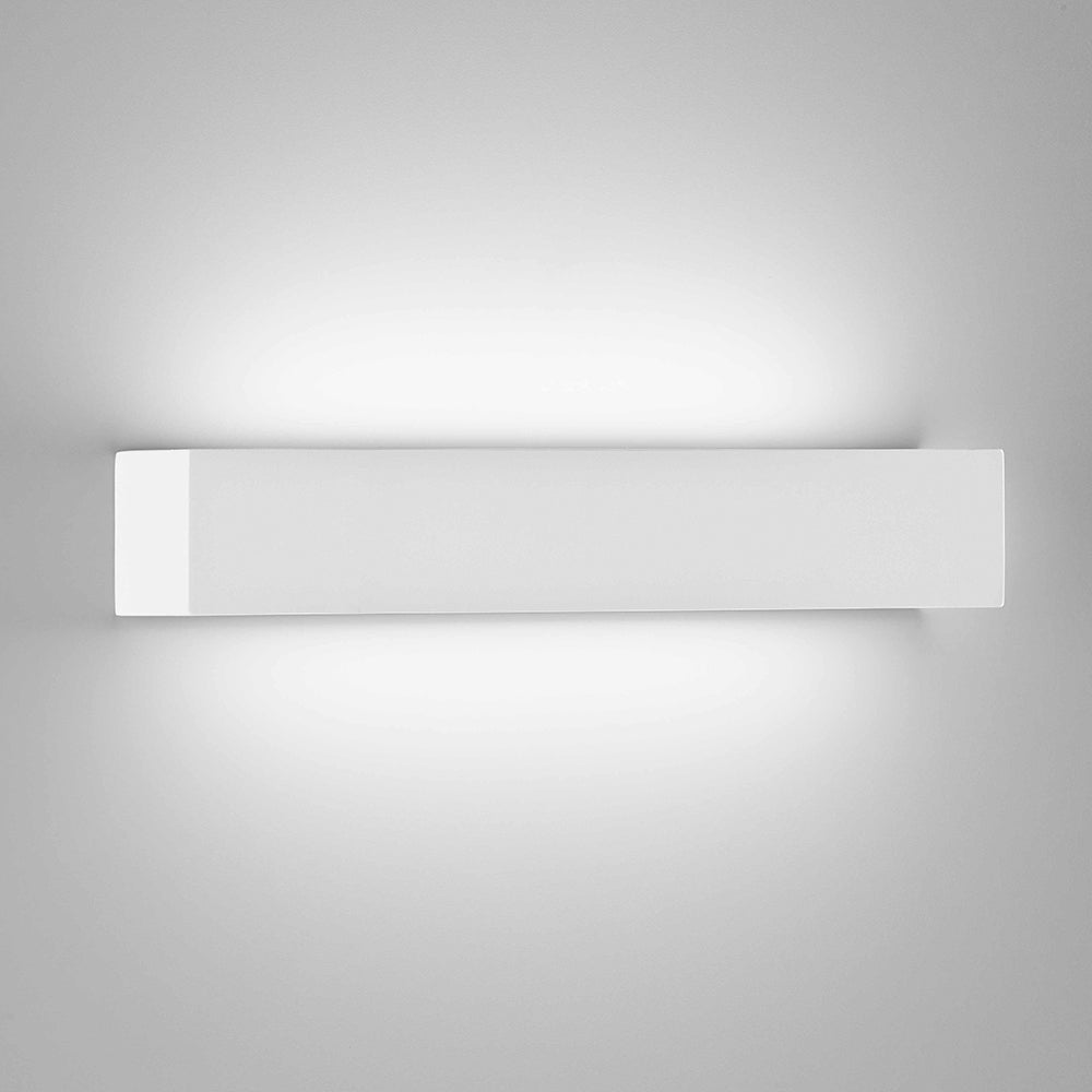 Applique in gesso bianco tinteggiabile LED integrato grande - Isyluce PRISMA 858