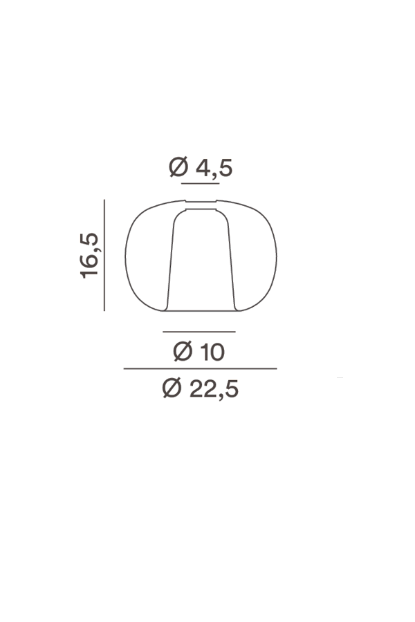 Disegno tecnico Diffusore Rain 8584 - Perenz