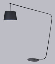 Lampada da Terra Arco Moderna con Paralume in Tessuto Diamantlux Adama