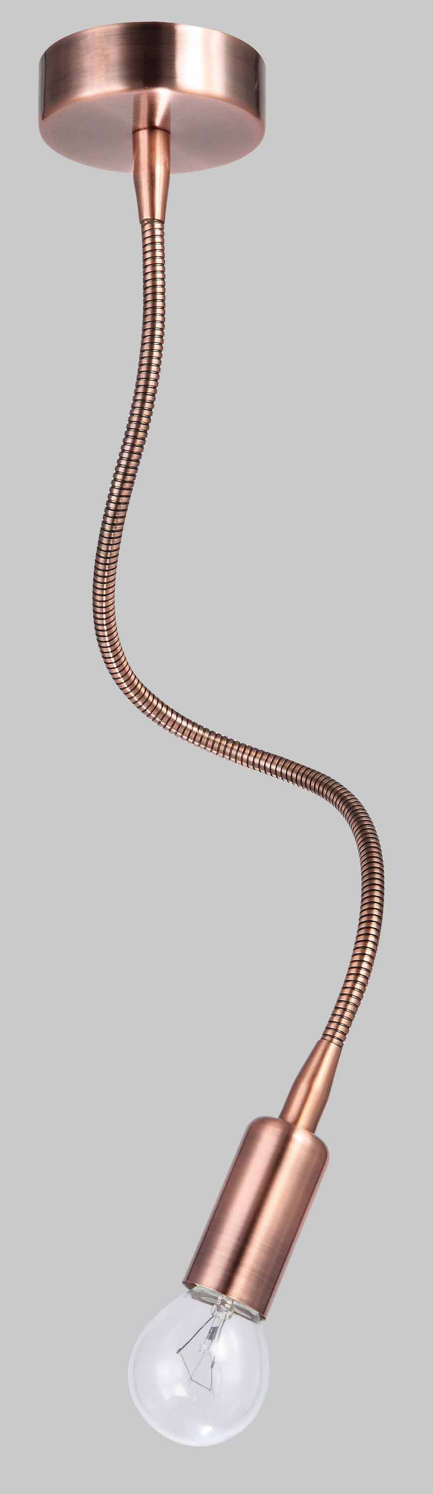 Applique da Parete con Braccio Flessibile Rame 1 Luce E14 Diamantlux ARIEL-A1