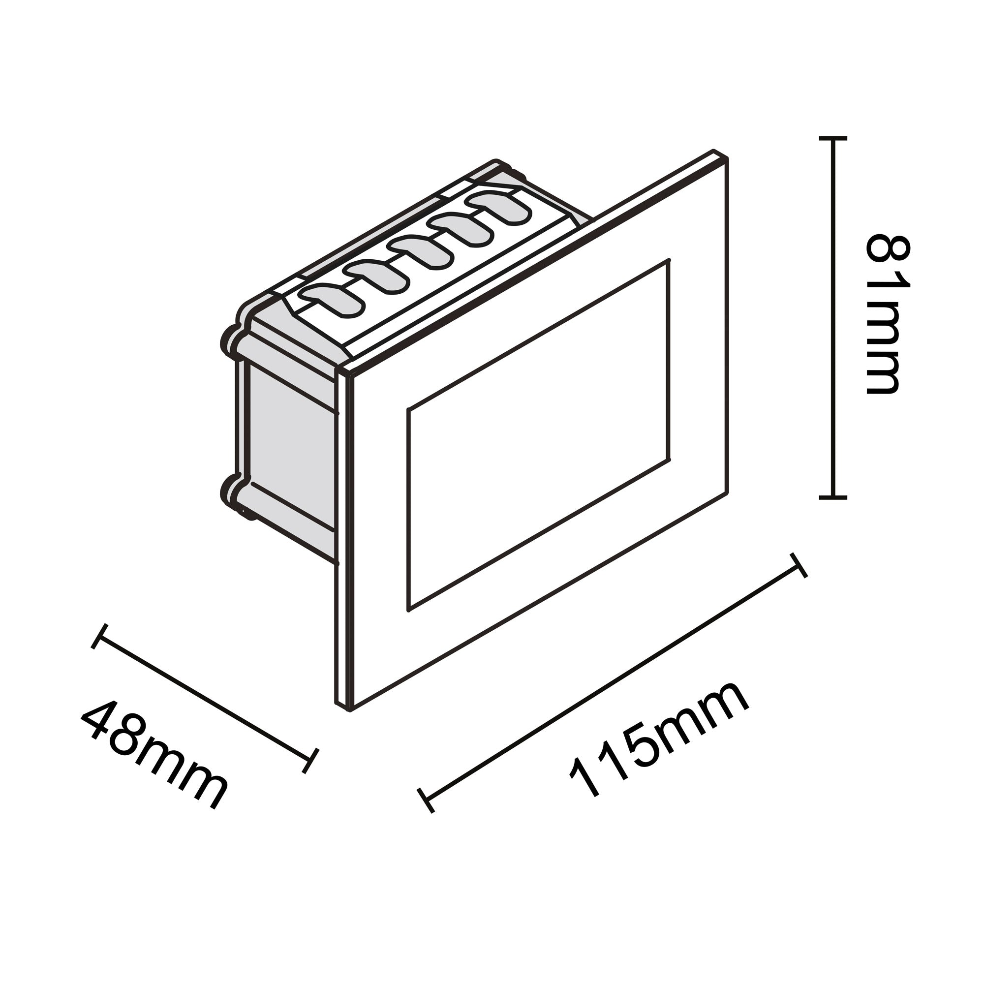 Segnapasso 503 vetro fascio simmetrico per esterno IP66 – ARONA301 – Botlighting