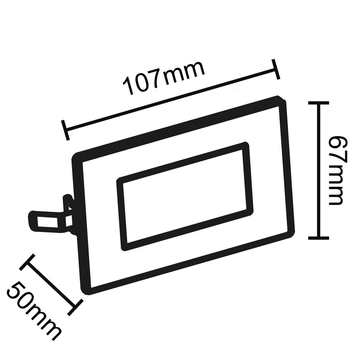 Faretto Segnapasso LED 503 da Esterno IP65 Asimmetrico Botlighting ARONA 2 con 3 Cover