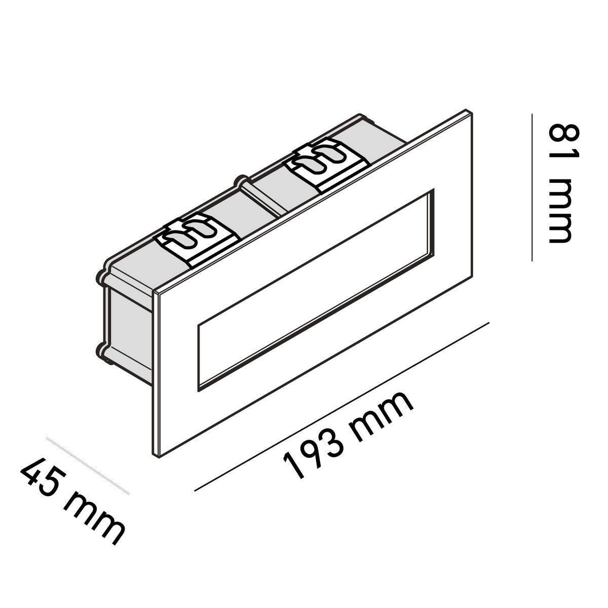 Segnapasso LED 506 da Esterno IP65 Botlighting ARONA 4 Asimmetrico 6W CCT