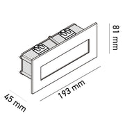 Segnapasso LED 506 da Esterno IP65 Botlighting ARONA 4 Asimmetrico 6W CCT