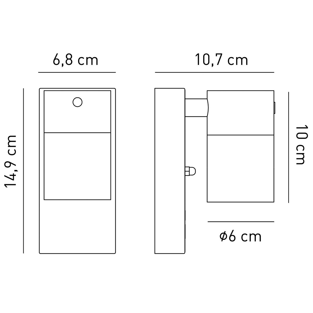 Applique con Sensore Crepuscolare da Esterno Alluminio GU10 – AVILA