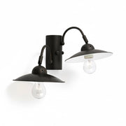 Applique da parete rustica marrone scuro in metallo Diamantlux Alice A2