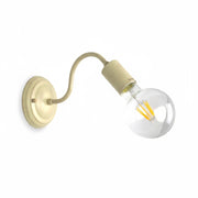 Applique Shabby Chic Metallo Avorio Antichizzato E27 Diamantlux DALIA-A