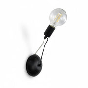 Lampada da parete Industrial E27 nero metallo Diamantlux AUSTIN-AP1