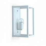 Applique Industrial Vintage Bianca Rettangolare E27 Diamantlux ALESSIA-1