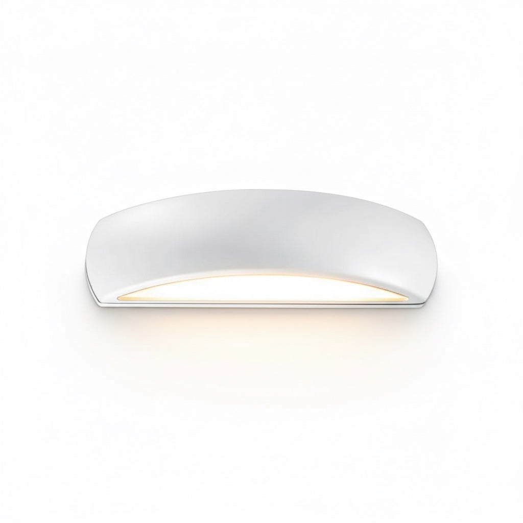 Applique Esterno Doppio Fascio E27 IP54 Curva Giove AP1