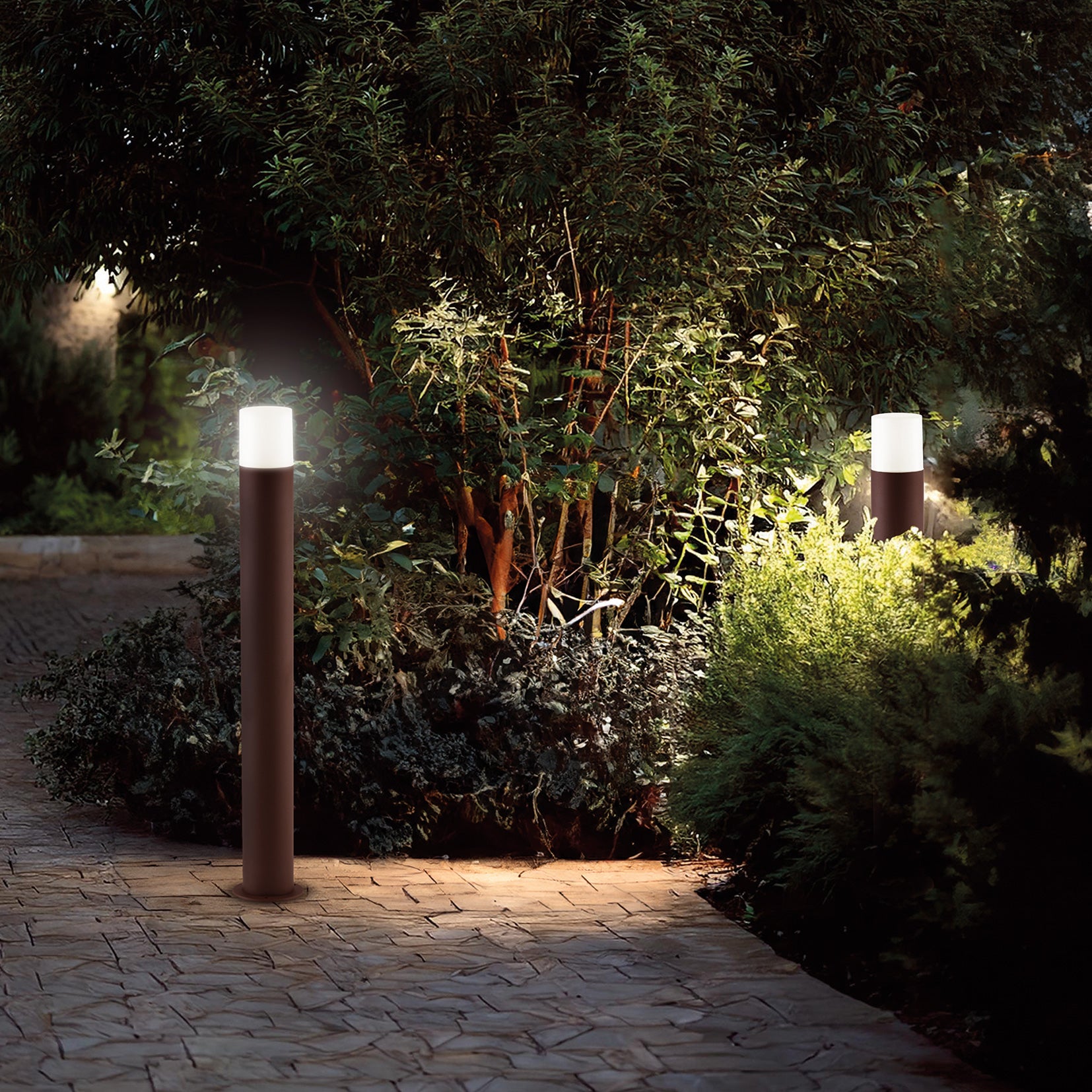 Cadice Bollard ambientato su terrazza