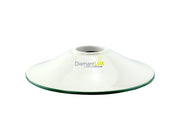 Diffusore Ricambio Ceramica Liscia Bianca e Verde E27 20cm - Diamantlux CB002 Diamant Lux