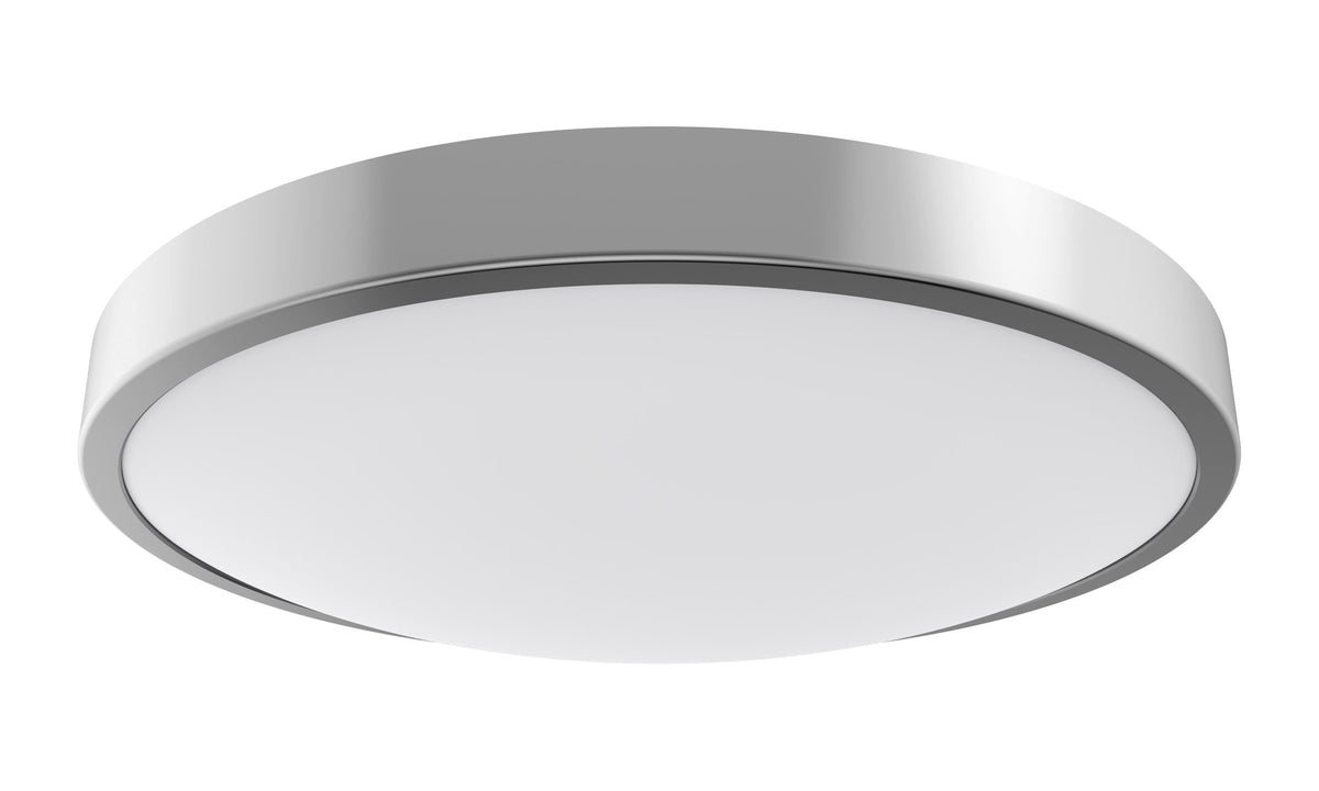 Plafoniera LED Tonda IP44 Ø310, Ø360 o Ø410 mm con Anello Grigio Incluso – schema con dimensioni