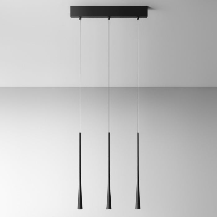 Lampada a Sospensione LED Gea Luce DAFNE S/3P – Nero Satinato