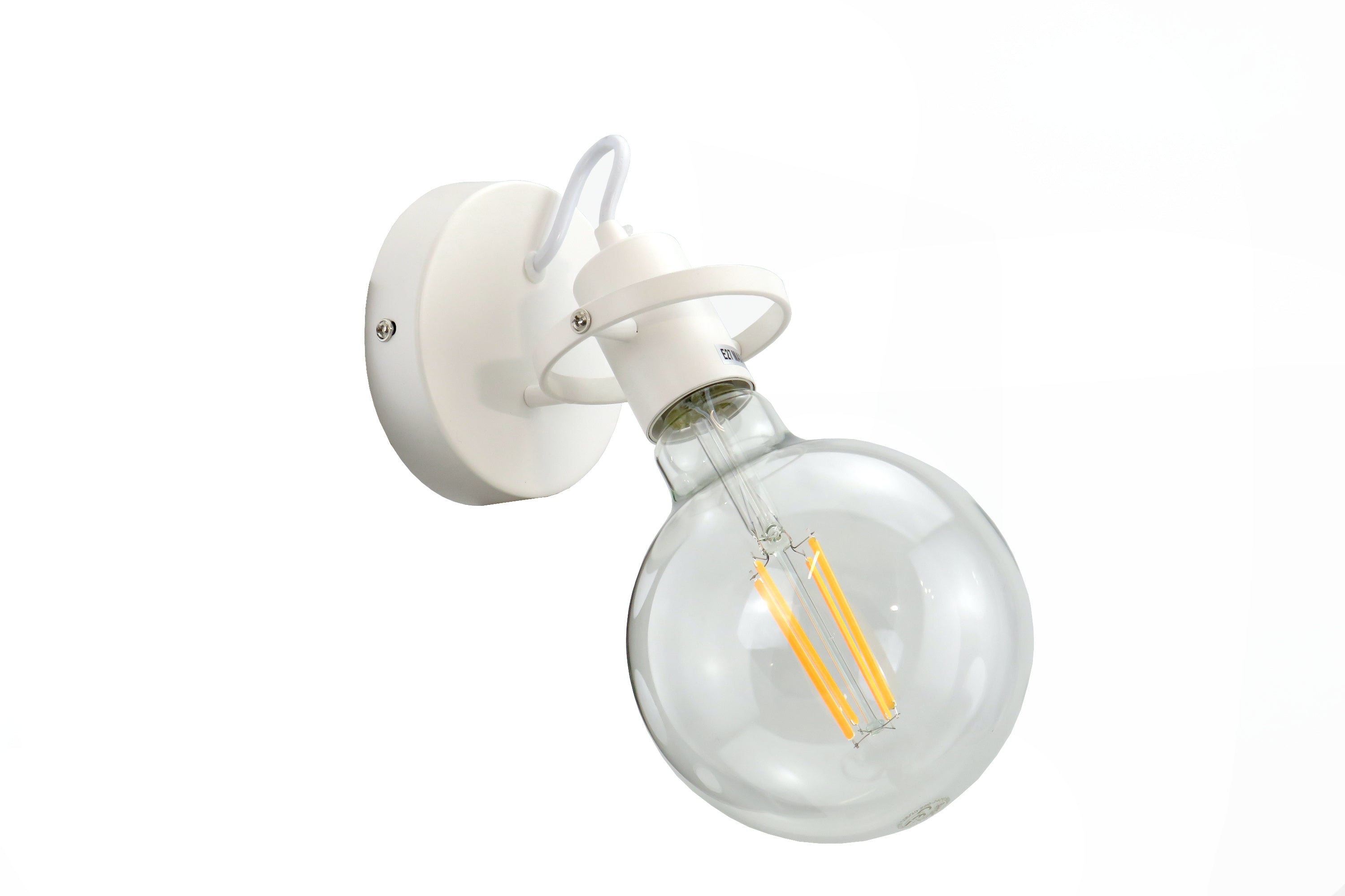 Applique Parete Orientabile E27 Bianca AP1 DIAMANTLUX