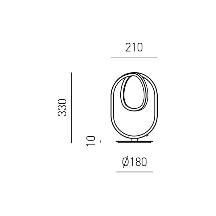 Lampada da tavolo LED bianco DIVA L Gea Luce