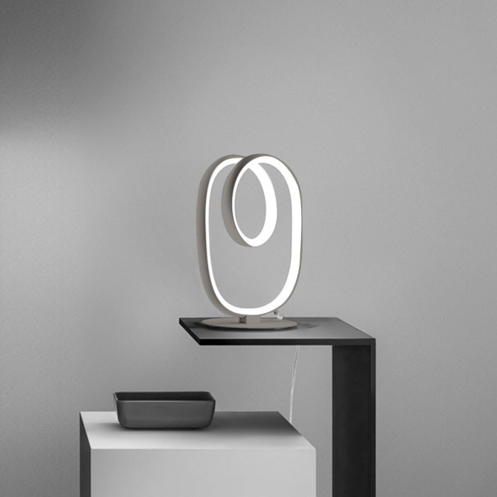 Lampada da tavolo LED titanio DIVA L Gea Luce