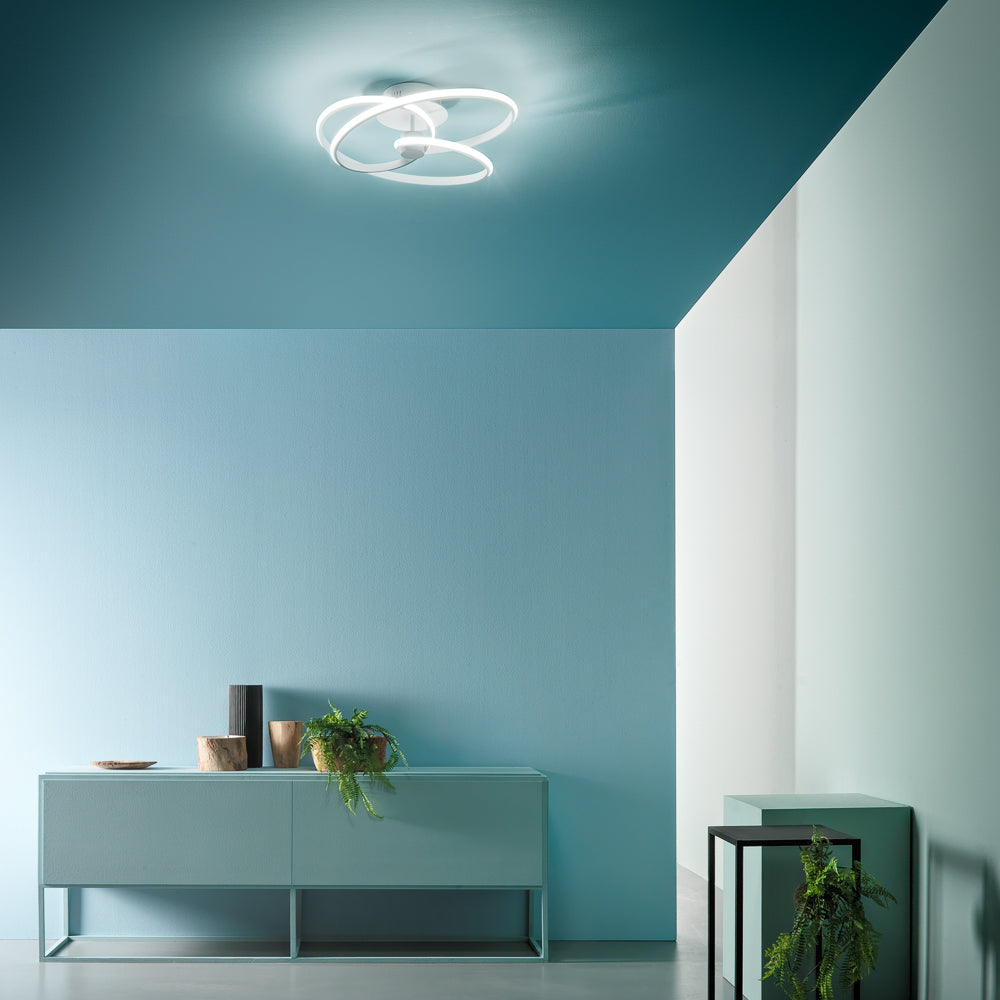Plafoniera LED bianco spiralata DIVA P/P Gea Luce