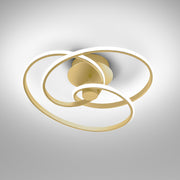 Plafoniera LED oro spazzolato spiralata DIVA P/P Gea Luce