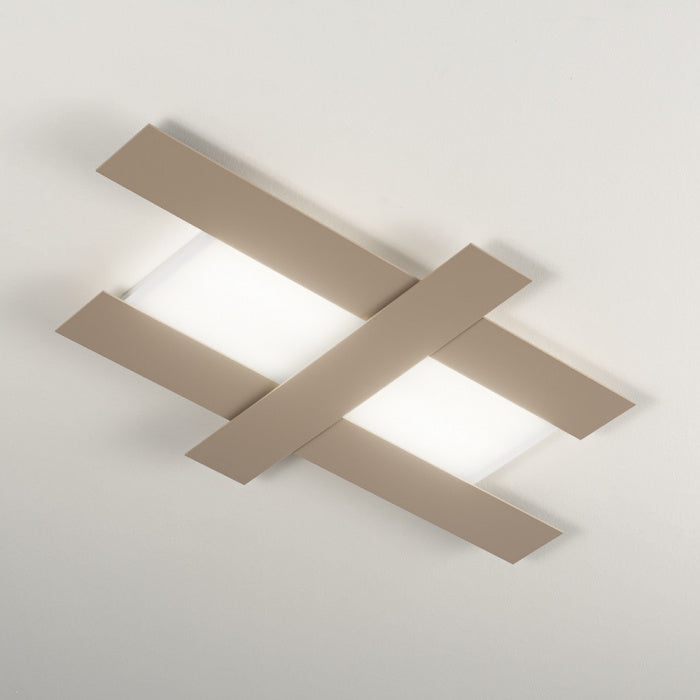 Plafoniera LED Gea Luce DOHA P/G – Tortora